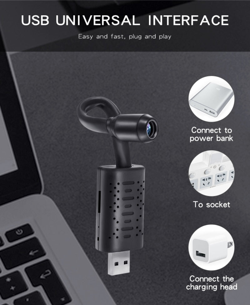 New Mini Wifi USB Camera Night IP Micro Cam Secret Video Recorder Wireless Surveillance Camcorder TF Card