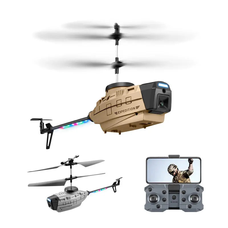 KY202 Black Bee 4CH 6-Axis 4K Camera Air Gesture Obstacle Avoidance Intelligent Hover RC Helicopter RTF