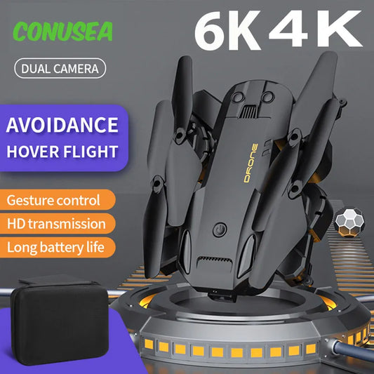 Q6 6K 4K Camera Drone Wifi Fpv Photography Obstacle Avoidance Remote Control Quadcopter Aircraft